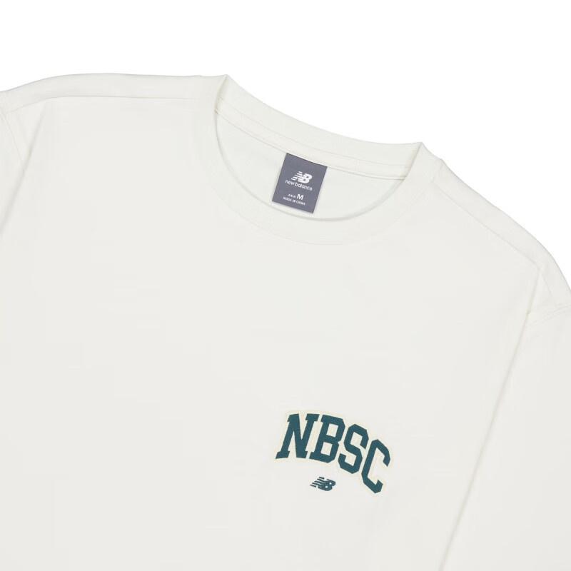 New Balance Small NBSC Graphic T-Shirt Asia Sizing 'White Green' Men's AMT42331-CIC