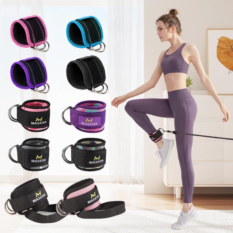 Taekwondo D-Ring Ankle Straps for Fitness, Weightlifting, and Yoga
