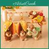Plush Dachshund Dog Keychain With Soft Short Plush For Bag Decoration And Gift