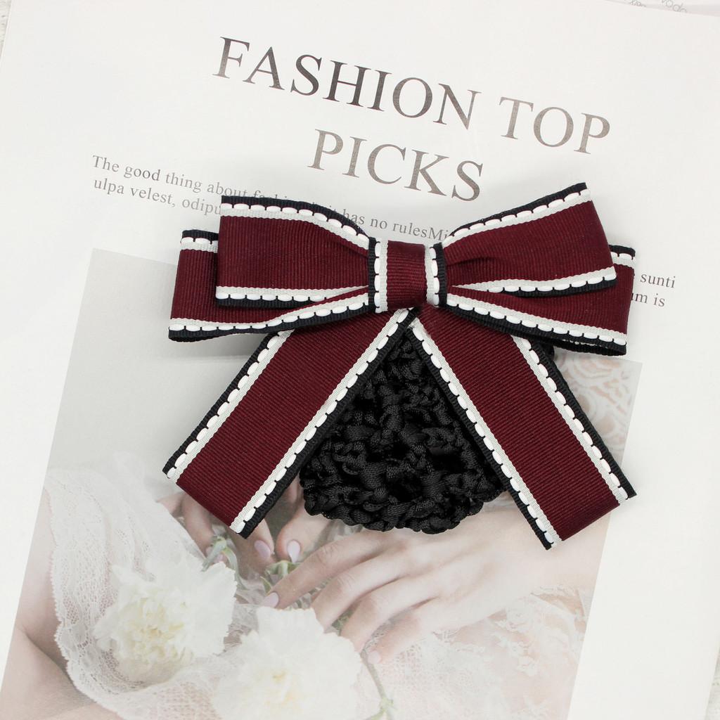 Womens Business Tie Clip With Striped Pattern And Rhinestone Accents For Work