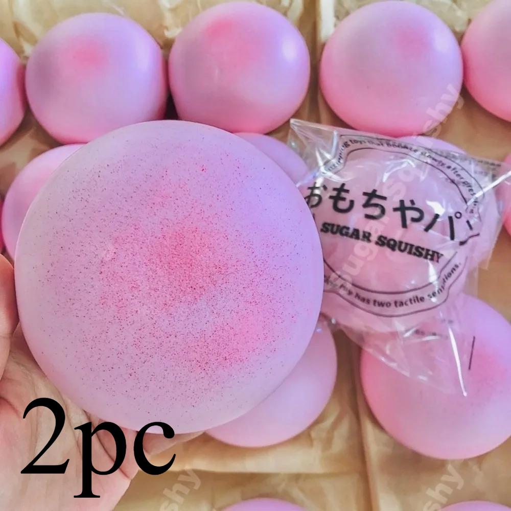 Stress Relief Slow Rising Squishy Toy Top Selling Fidget Soft Sticky Cute Decompression Toy Peach Shaped Pink Squeeze Toy