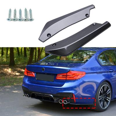 2PCS Rear Bumper Splitter Universal For BMW For 3 Series E46 E90 E92 2000-2022 Side Spoiler Diffuser Canards Car
