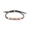 Multi-Color Engraved Stainless Steel Rope Bracelet: Nurse's Day Commemorative Christmas Gift