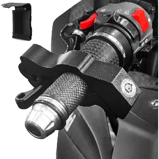 Motorcycle Locks Anti Theft: CNC Heavy Duty Handlebar Throttle Grip Brake Lever Security Motorcycle Lock Universal For Dirt Bike Moped Scooter