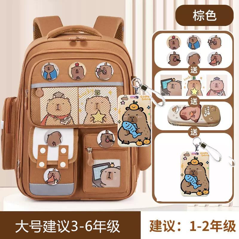 School Bag, Children, Girls, Primary School Students, Grades One, Three To Six, Reduce the Burden, Girls, Backpack, Large Capacity