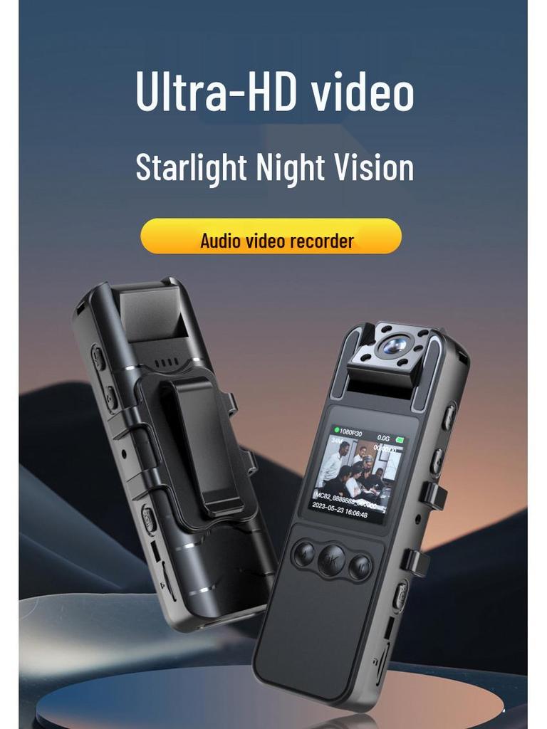 Portable Wearable Camera: Meeting, Screen, & Voice Recorder with Clip-On Design