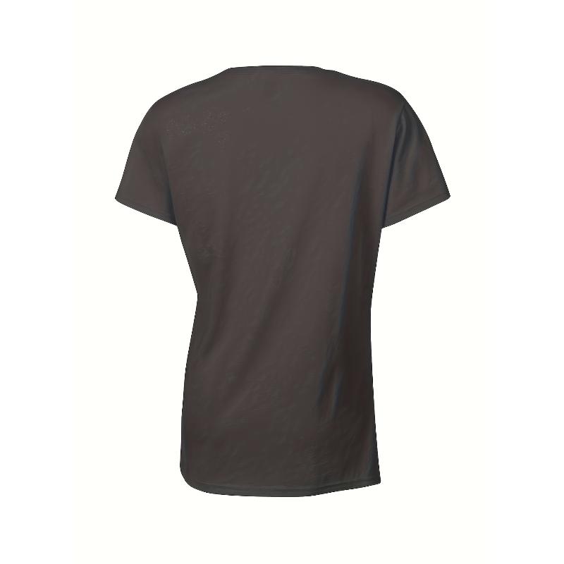 Watercolor Apple Graphic Tee Oversized Short Sleeve Fresh And Artistic Casual Top