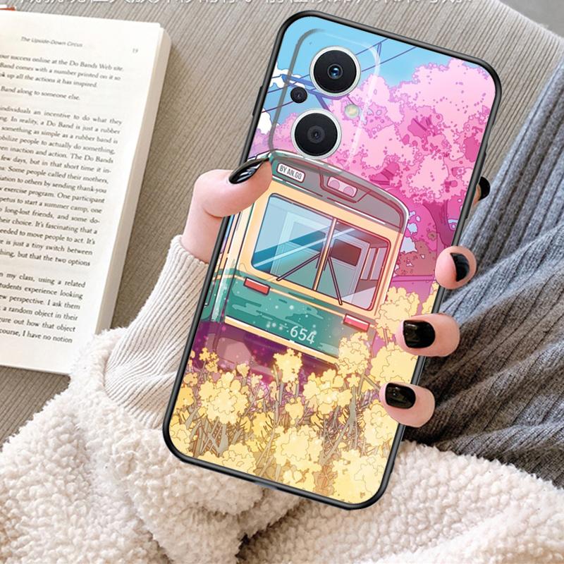 

Токио Сакура вишневый пейзаж Чехол для OPPO Reno 13 13F 12 11 F 8T 7 8 10 Pro OPPO Find X8 Pro X6 X3 X5 Lite Чехол Fundas OPPO Reno13 F