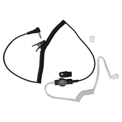 Acoustic Tube Earpiece 3.5mm Plug Clear Acoustic Coil Tube Earbud for 2 Way Radio Transceiver Phone