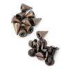 50pcs 7*10mm   Spikes Punk Rivets Leathercraft Studs   Clothing Decoration (Bronze)