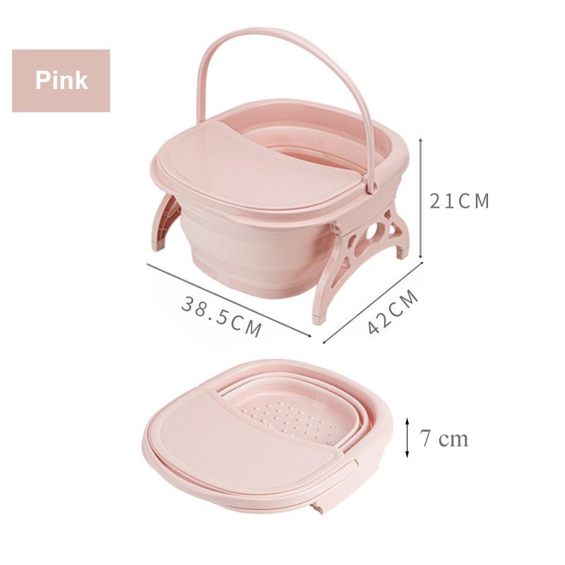 Baie de picioare pliabilă Găleată simplă pentru masaj cu spumă Găleată pentru înmuiere pentru picioare Lavoar pliabil Sauna Spa Baia pentru picioare Bazin cu capac Cada