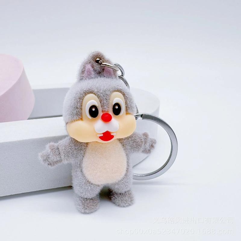 Disney Cartoon Flock Donald Duck Keychain Mickey & Minnie Pendant Toy Cute Bag Accessory Doll Kid Christmas Party Smal Gifts