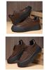 Men's Winter 2024 Retro British Style Thick-Soled Casual Sneakers with Velvet Lining for Teens