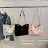 Cord-Umhängetasche für Damen | Leichte einfarbige Reisehandtasche | Lässige Mode-Crossbody-Tasche | Einfache Alltags-Handtasche