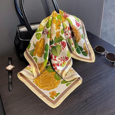 Neue Schals 100% Echte Seide Schal Quadratisch Hijab Stirnband Schals Schal Damen Damen Foulard Natürlicher Pashmina Mode Bandana