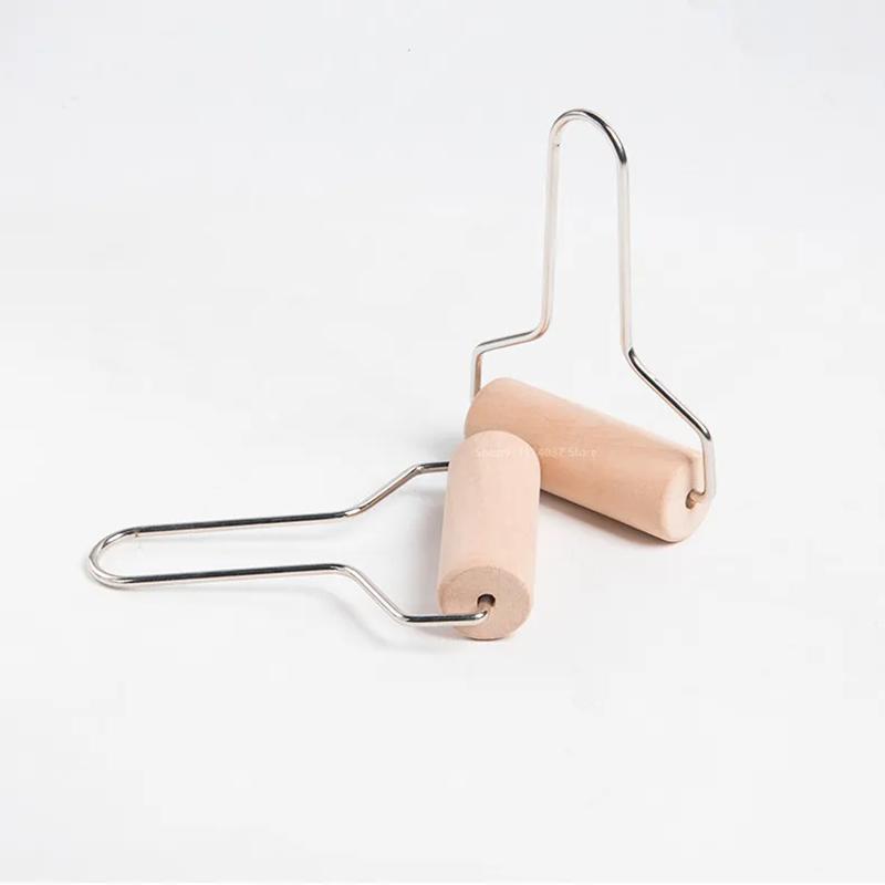Art Wooden Solid Pushing Pottery Clay Roller Polymer Clay Forming Tools Surface Trimming Rolling Roller Stick Diy Pottery Tools