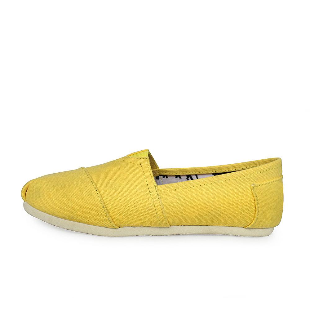 Men and Women Shoes Large Size 35-45 Breathable Flat Canvas Flat Shoes Solid Color Soft Leather Linen Shoe