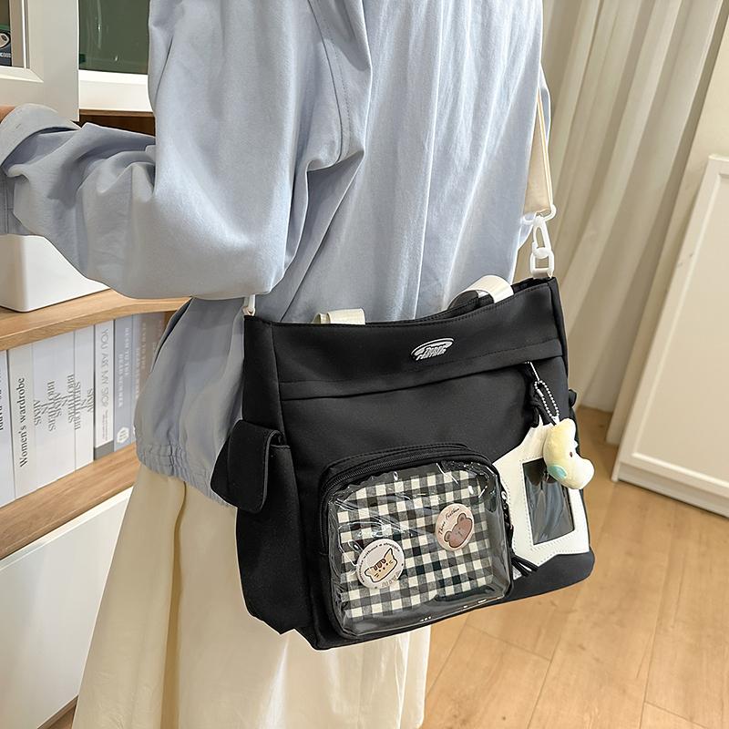 Duża pojemność Damska torba na ramię Studencka torba na zakupy do klasy Torba crossbody