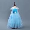 Frozen Frozen Snow Queen Elsa Dress Elsa Dress Fluffy Yarn Dress Girls' Clothing
