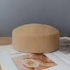 Ladies Elegant Fashion 100% Wool Hard Top Fedora Hats Winter Warm  Felt Berets Hat Women Fascinator Wedding Dinner Pillbox Cap