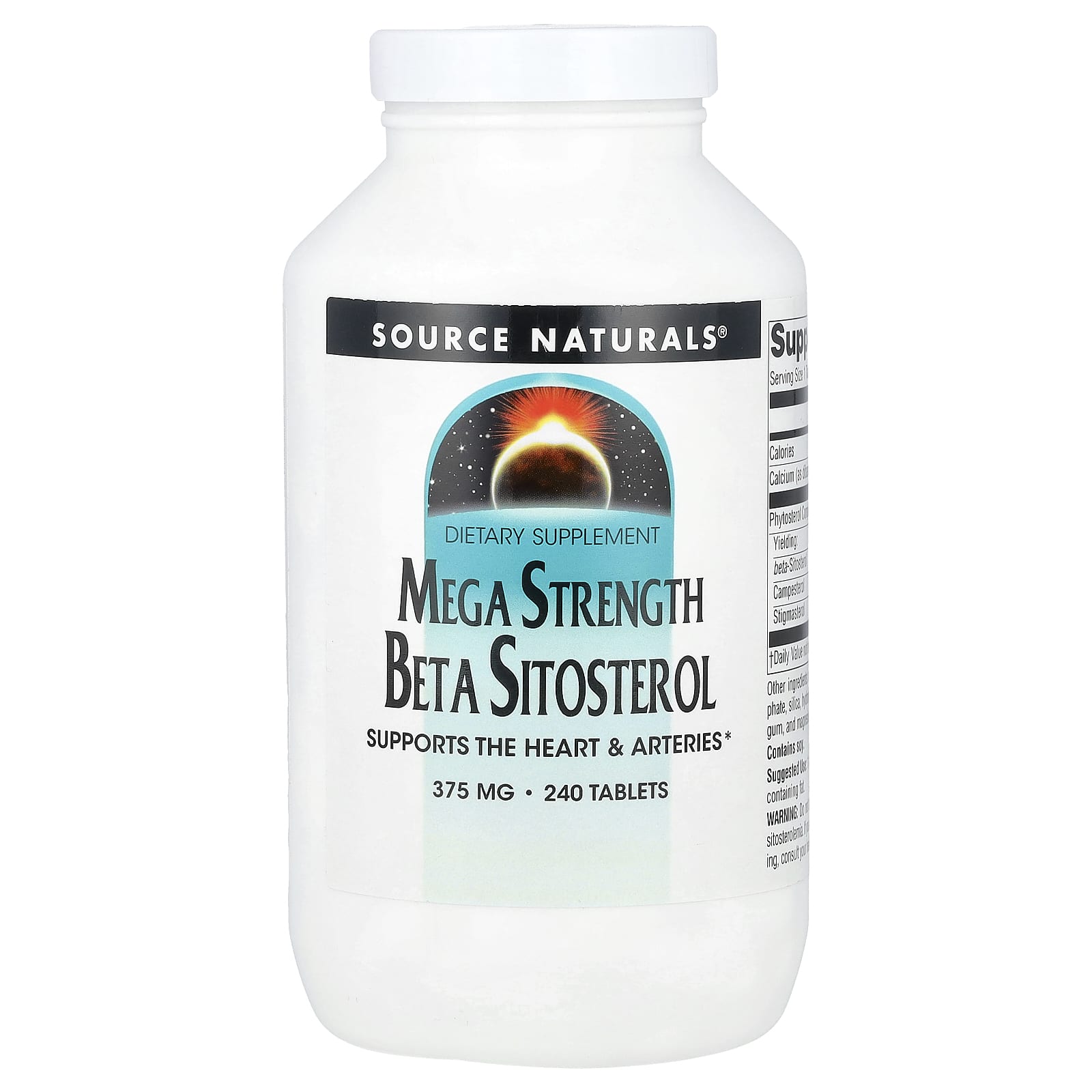 

Mega Strength Beta Sitosterol, 240 Tablets
