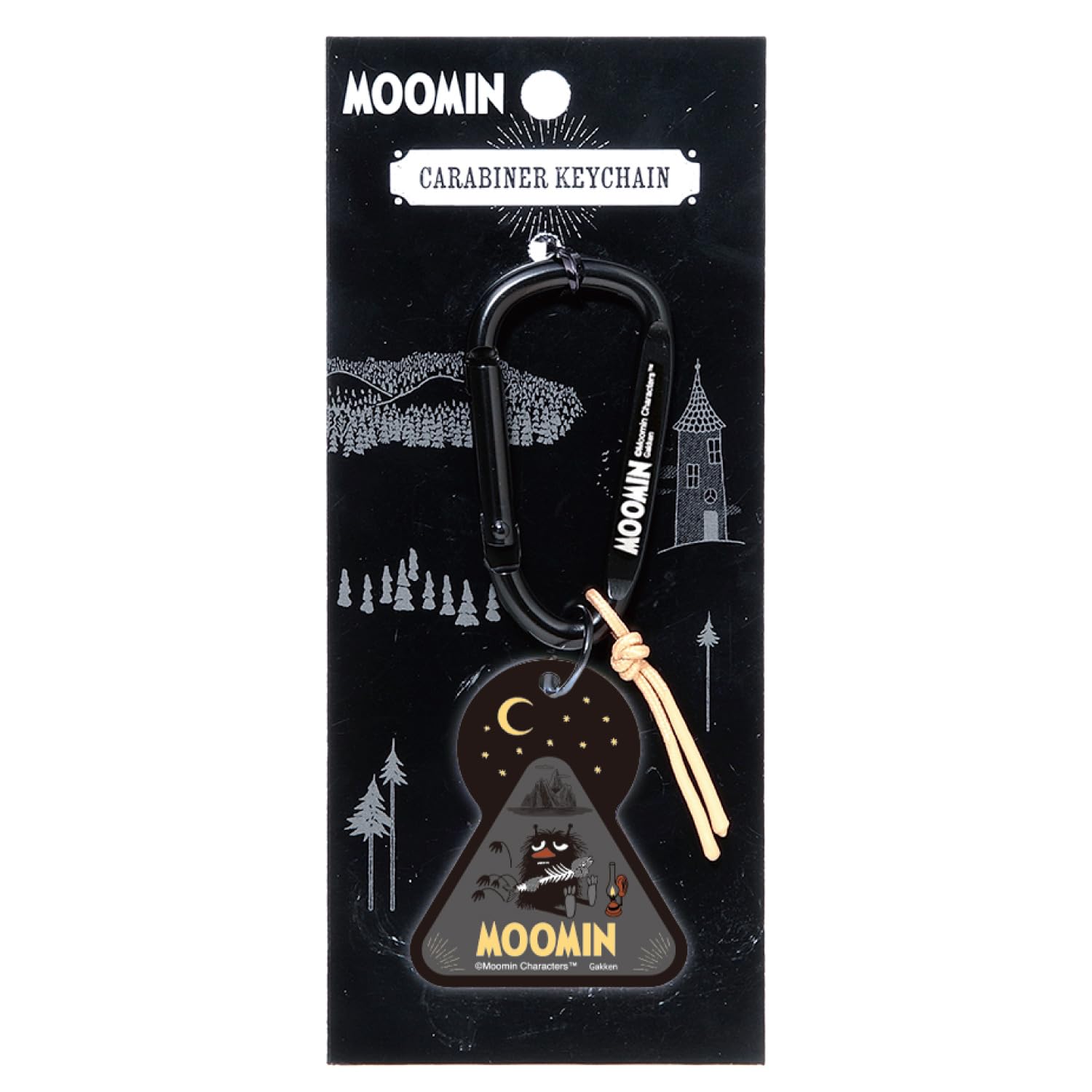

Gakken Staful Брелок Муми-тролль Карабин для улицы Черный G08510 чёрный