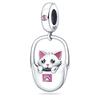 Copper Metal Moon Puppy Mischievous Kitten Cute Pet Series Charm Bead Components Bead Components Compatible With Pan Authentic Original Bracelets Do
