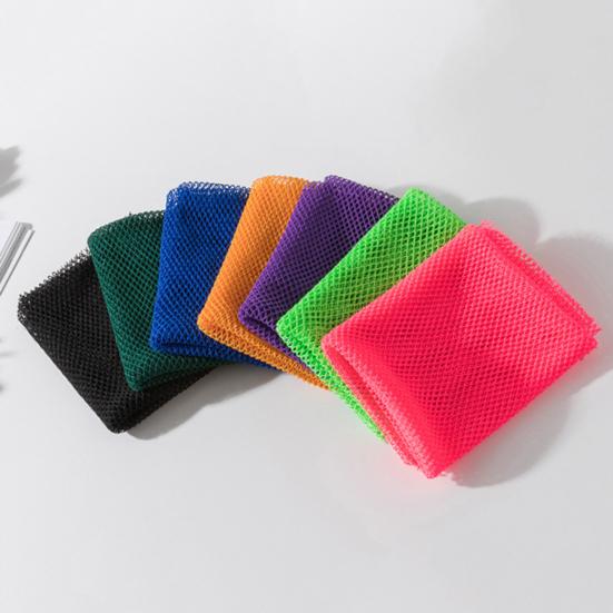 African Exfoliating Mesh Sponge Bath Towel Dual-Sided Exfoliation Gentle Face Body Silky Smooth Skin Towel