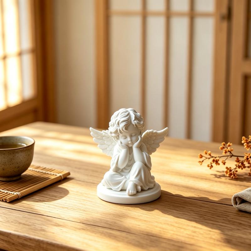 3D Printed Little Angel Statue Ornament Perfect For Home Bedroom Desktop Decoration Gfts