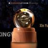 Creative Rotating Crystal Ball Night Light: Decorative Craft for Bedroom Atmosphere and Festive Gift.
