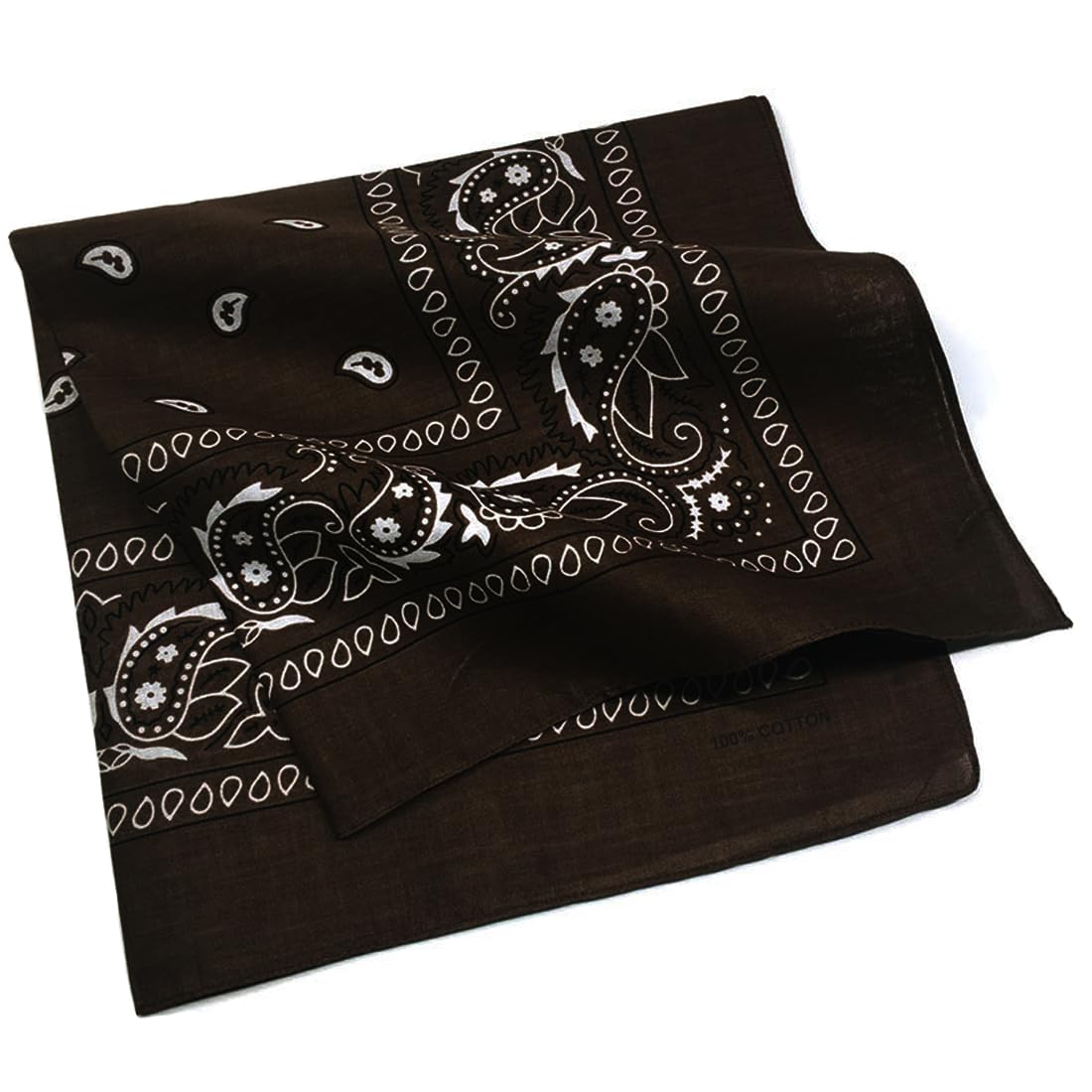 

Trifong Bandana Brown Paisley Handkerchief Adults Cotton 100% Cotton Cashew Pattern Bandana Men s Unisex Braun 55cm x 55cm