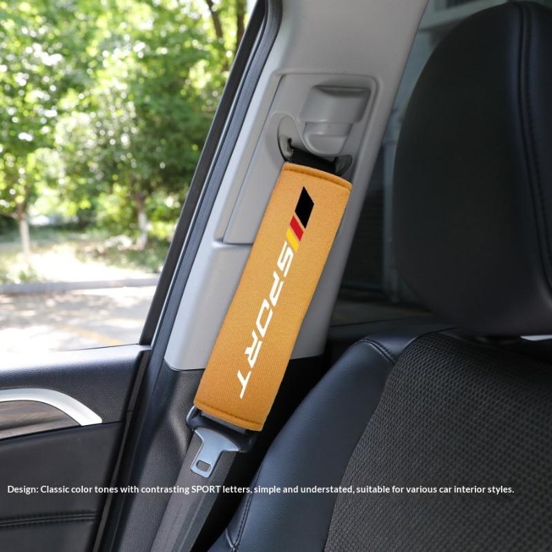 2Pcs Soft Comfortable Car Seat Belt Cushion Personalized Fashionable Pad Suitable For Most Cars Suvs Trucks Daily Use
