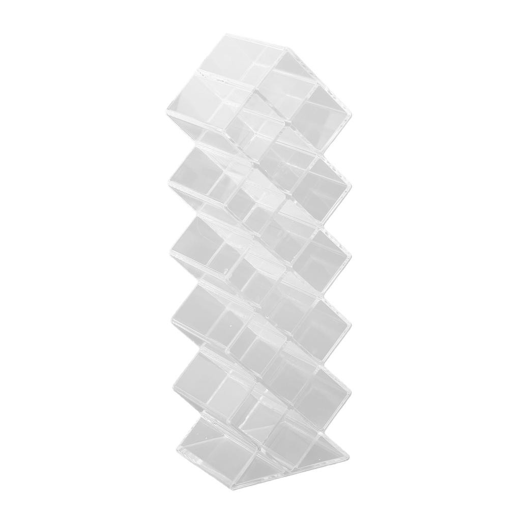 Acrylic Lipstick Organizer Fish Shape Thickened Transparent Lipstick Storage Display Case for Home Salon Store 16 Slot
