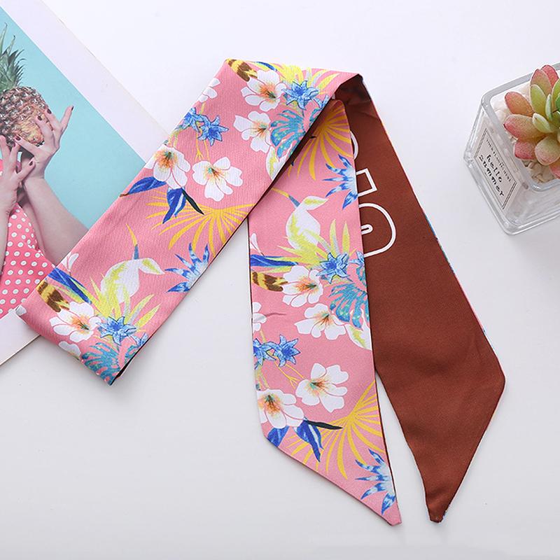 Fashion Long Silk Scarf Hair Band Hair-Binding All-Match High Sense Headdress Celebrity Hair Accessories For Women Headband