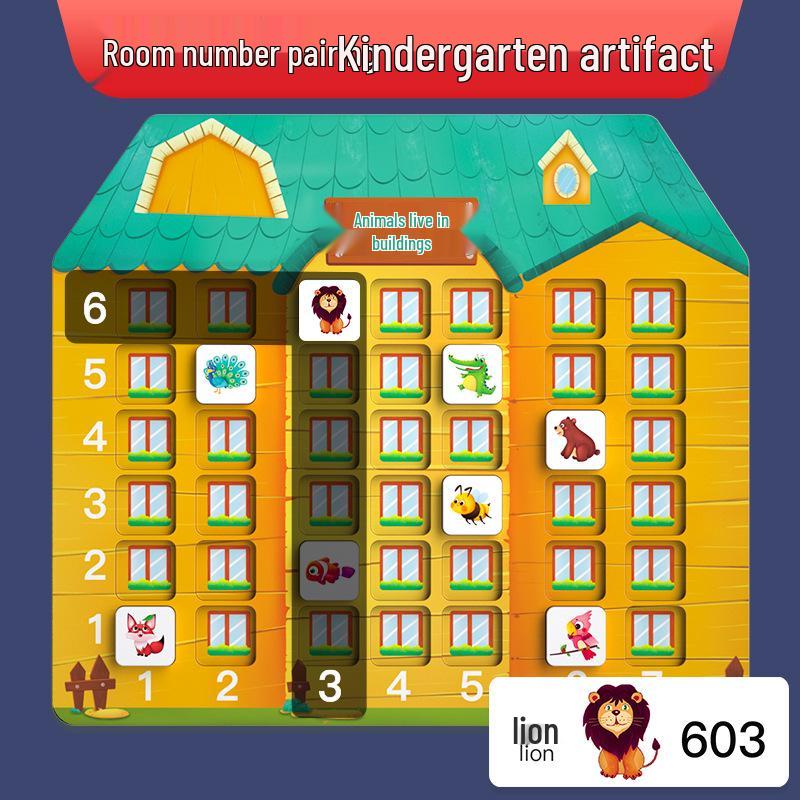 

Wooden Building Blocks & Number Puzzle for Kids Ages 3-6