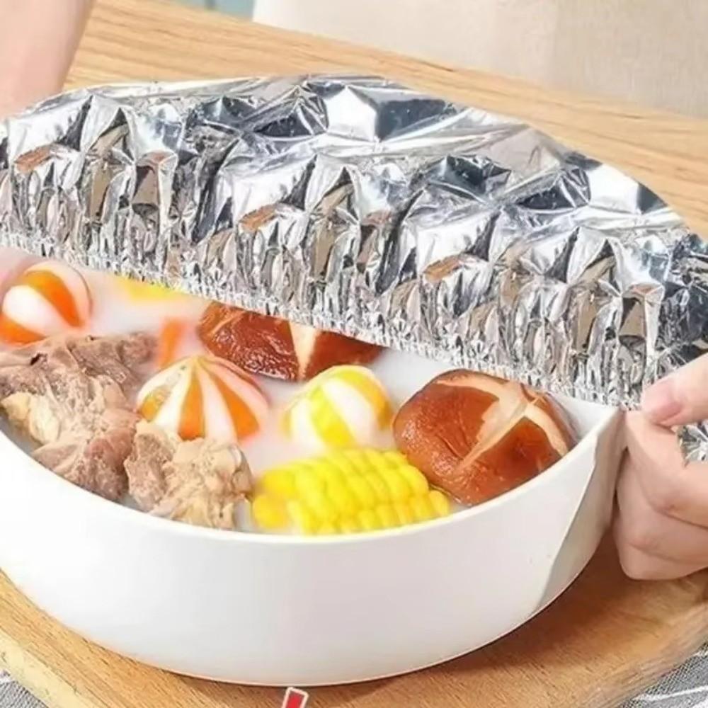 10/20/30/50Pcs Aluminum Foil Aluminum Foil Film Food Cover  Kitchen Refrigerator Accessories