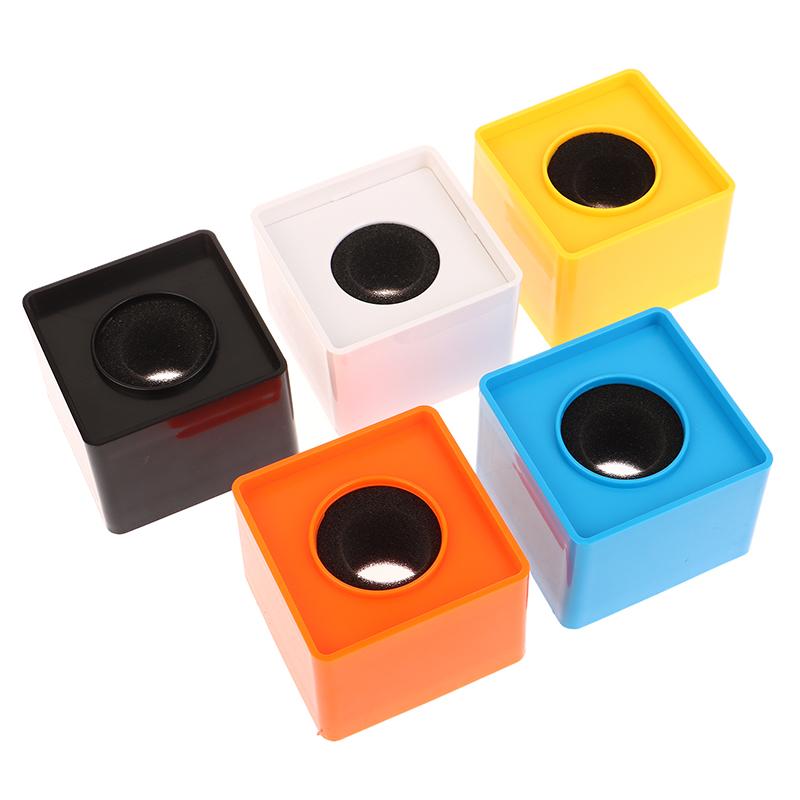 Orange/Black/Yellow/White/Blue ABS KTV Mic Microphone Flag Station Square Shaped Microphone TV Interview Station Black Hole