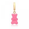         Nostalgia Bear Candy Pink Pave Connector                           