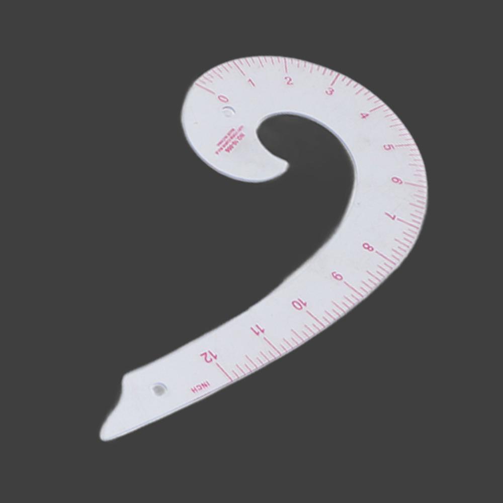 4pcs Lightweight French Curve Ruler Comma Shaped Curve Ruler Set Sewing Trimming Ruler For Tailors