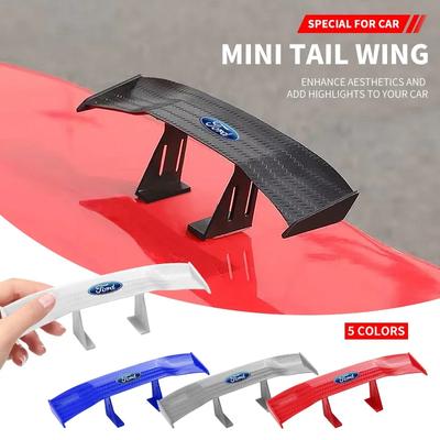 2025 Quente Para Carro Ford Moda Mini Spoiler Asa Traseira Asas Modelo Decoração de Estilo Automotivo Para Ford Focus 2 3 Mondeo Kuga Fiesta M