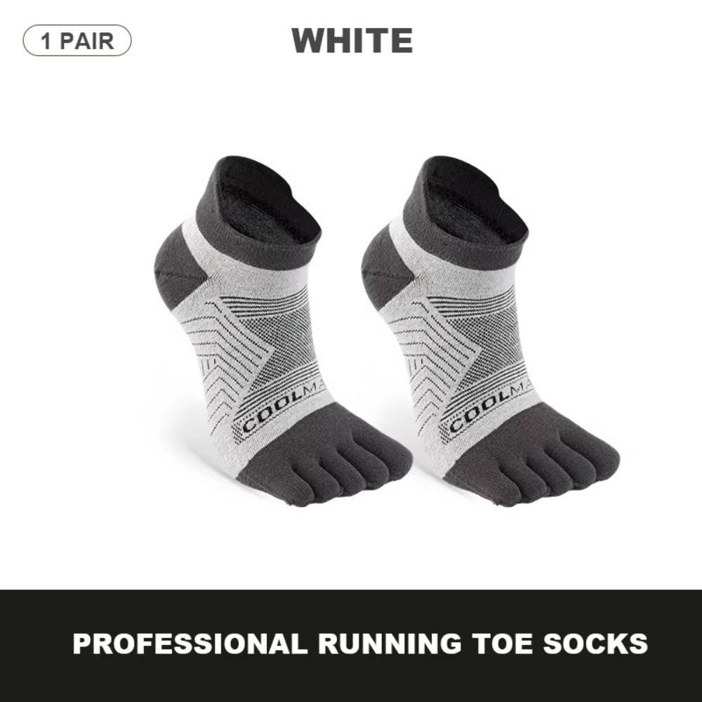 Sweat-Absorbent Five Finger Socks Breathable Ankle Socks Soft Sports Socks  For Men Women