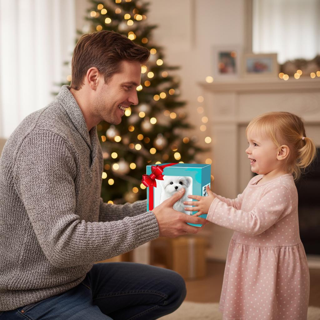 Interactive Toys Barking Realistic Stuffed Animal Dog Tail Wagging Electronic Interactive Dog for Kids Age 3-6