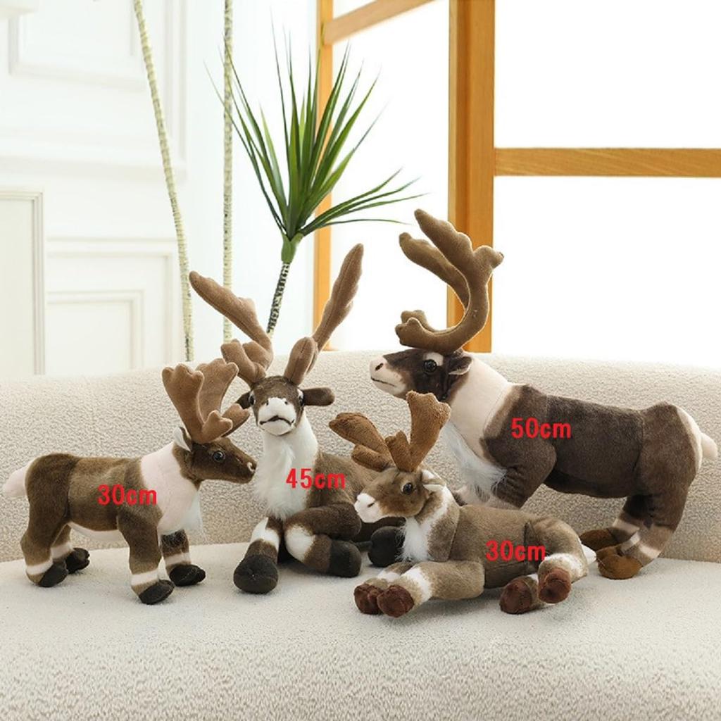 Reindeer Caribou Plush Body Pillow Christmas Gift Stand (50cm)