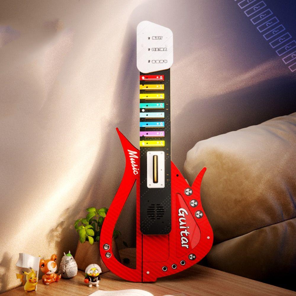 DIY-Montage DIY-Technologie E-Gitarre Klang Musikinstrument Spielzeug Musikalische Erleuchtung