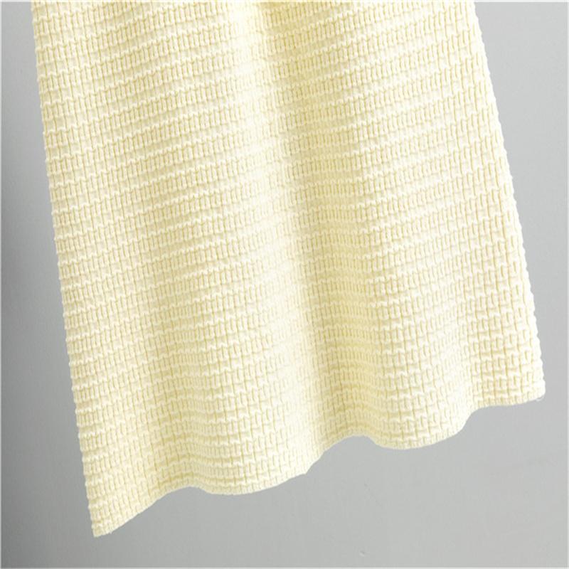 Summer Knitted Dress Fashion Women's Short Sleeve Waist slimming A-line Dress