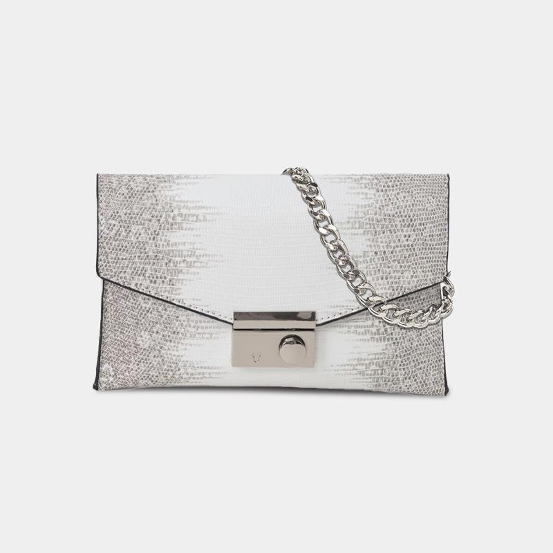 2024 Retro kabelka přes rameno se vzorem hadí kůže - Dámská crossbody klopová kabelka