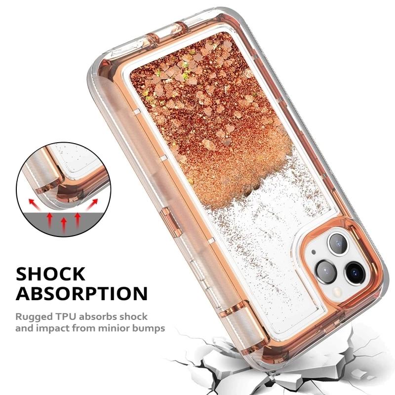 Luxury Glitter Dynamic Quicksand Case For iPhone 11 13 15 14 16 17 Pro Max AirMINI 14 15 16 PLUS Heavy Shockproof Phone Cases