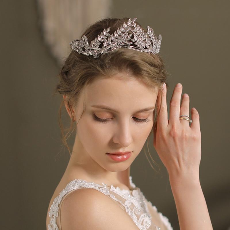 Bridal Wedding Crown Headband Rhinestones Crystal Hair Hoop Vintage Hairband for Party Prom Halloween Costume Headpie