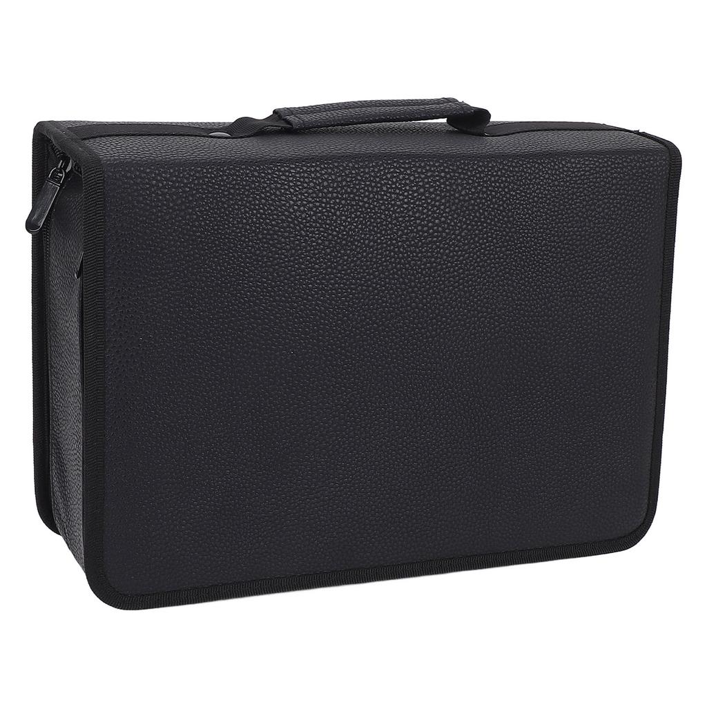 Marker Organizer Case 80 Slots Large Capacity Storage Bag Canvas Zippered Pouch with Carrying