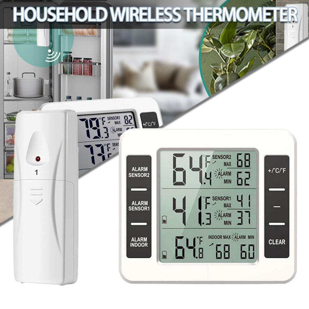 

PDTO Крытый наружный термометр с 2 датчиками Беспроводной датчик температуры холодильника